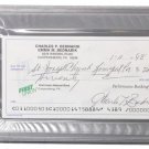 Chuck Bednarik Eagles Signed Slabbed Personal Bank Check PSA 84075593