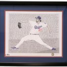 Clayton Kershaw Framed 16x20 Los Angeles Dodgers Word Art Photo