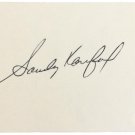 Sandy Koufax Brooklyn Dodgers Signed 3x5 Index Card JSA C24853