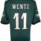 Carson Wentz Signed Philadelphia Eagles Green Nike Game Replica Jersey JSA