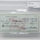 Vince Lombardi Signed Slabbed Vintage 1968 Personal Check #234 BGS