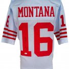 Joe Montana Signed Custom White Pro-Style Football Jersey JSA