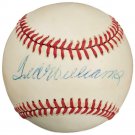 Ted Williams Signed Official AL Baseball w/ Free Ball Cube BAS A12668