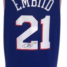 Joel Embiid Signed Philadelphia 76ers Blue Nike Swingman Jersey Fanatics