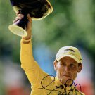 Lance Armstrong Signed 11x14 Tour De France Photo BAS LOA A60090