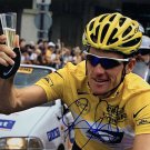 Lance Armstrong Signed 11x14 Tour De France Photo BAS LOA A60088