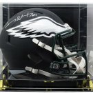 Carson Wentz Signed Eagles FS Black Matte Replica Helmet Fanatics w/Acrylic Case