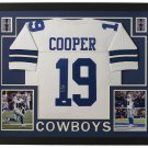 Amari Cooper Signed Framed Custom Pro-Style White Football Jersey JSA Hologram