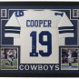 Amari Cooper Signed Framed Custom Pro-Style White Football Jersey JSA Hologram