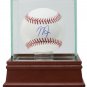 Mike Trout Signed Los Angeles Angels MLB Baseball w/ Glass Display Case MLB