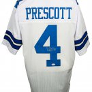Dak Prescott Signed Custom White Football Jersey JSA