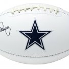 Tony Dorsett Signed Dallas Cowboys Logo Football JSA