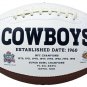 Tony Dorsett Signed Dallas Cowboys Logo Football JSA