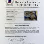 Mickey Mantle Yankees Signed LE/1000 Career Record 14x21 Print BAS Graded10