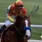Mike Smith Signed 8x10 Belmont Stakes Photo JSA DD07064