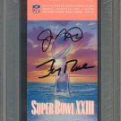 Montana Rice (MVP) Signed 1989 Super Bowl XXIII Full Ticket PSA/DNA GEM MT 10
