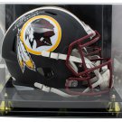 Joe Theismann Signed Redskins FS Matte Black Speed Rep Helmet Insc JSA w/Case