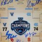 Villanova NCAA 2016 Team Signed Framed National Champs 11x14 Bracket Photo JSA