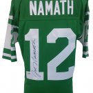 Joe Namath Signed New York Jets Mitchell & Ness Green Football Jersey JSA