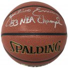 Julius Dr. J Erving 76ers Signed Full Size Replica Basketball 83 NBA Champs JSA