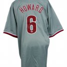 Ryan Howard Signed Custom Grey Baseball Jersey NL MVP Inscribed BAS