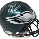 Vinny Curry Signed Philadelphia Eagles Riddell Mini Helmet JSA ITP