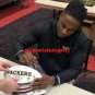 Davante Adams Signed Green Bay Packers Logo Football W/Acrylic Case JSA ITP