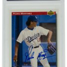 Pedro Martinez Signed 1992 #18 Upper Deck Dodgers StarRookie Card Slab PSA/DNA