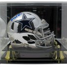 Michael Gallup Signed Cowboys Mini Speed Chrome Helmet w/Deluxe Case TriStar