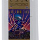 Emmitt Smith Cowboys Signed Super Bowl XXVII Full Gold Ticket Slabbed PSA