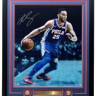Ben Simmons Signed Framed Sixers Vision 20x24 Photo Upper Deck UDA