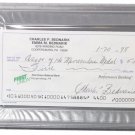 Chuck Bednarik Eagles Signed Slabbed Personal Bank Check PSA 84075588