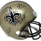 2018 Saints WR Core Signed Full Size Replica Helmet JSA Thomas Ginn +2 JSA