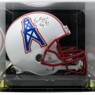 Earl Campbell Signed Oilers Full Size TB Rep Helmet HOF 91 JSA  w/ Acrylic Case