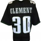 Corey Clement Signed Custom Black Football Jersey JSA ITP