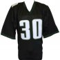 Corey Clement Signed Custom Black Football Jersey JSA ITP