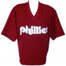 Philadelphia Phillies Majestic Cooperstown Collection Maroon Jersey Size 2XL