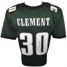 Corey Clement Signed Custom Green Football Jersey JSA ITP