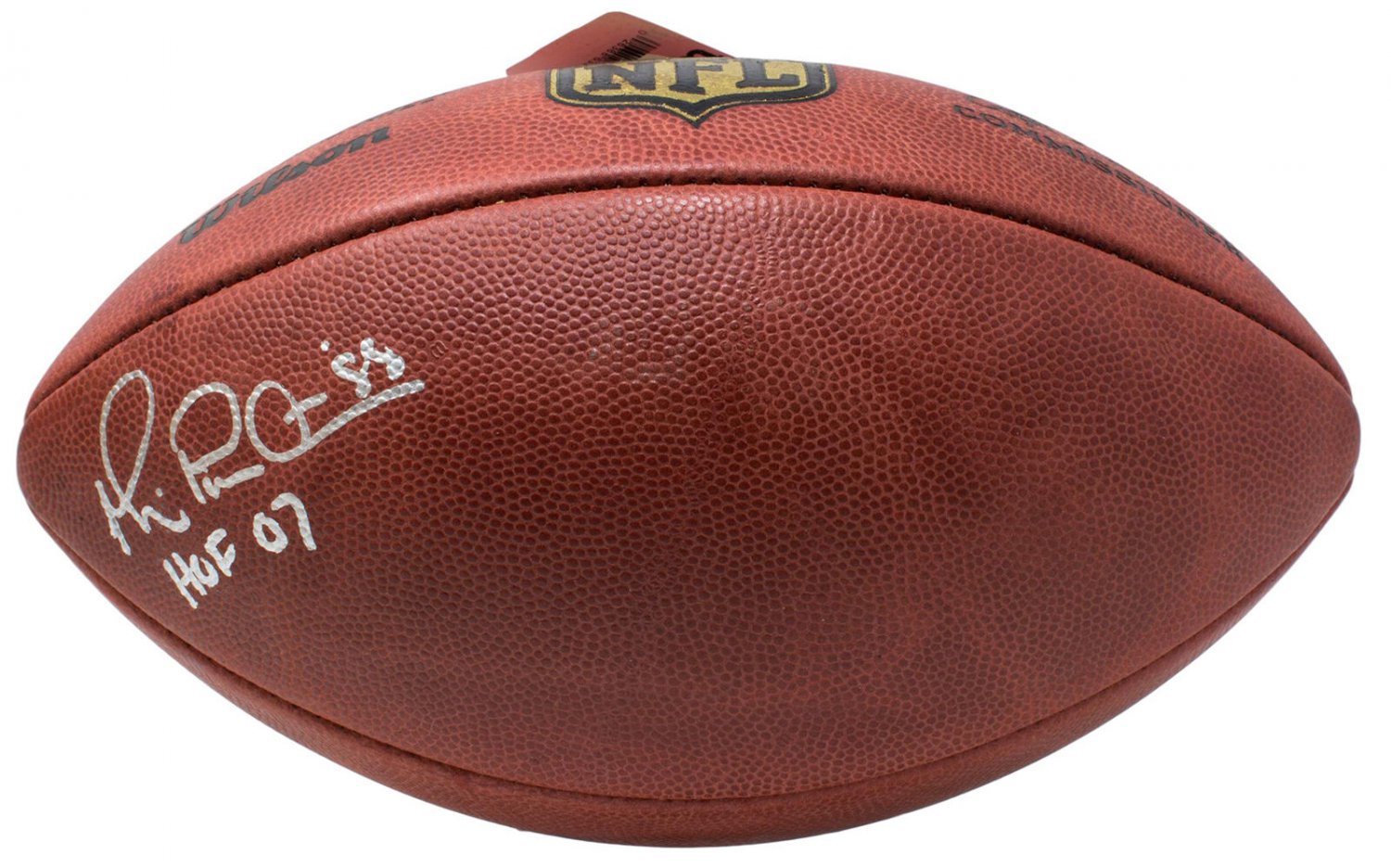 Michael Irvin Signed Wilson Duke Football HOF 07 Inscribed JSA