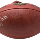 Michael Irvin Signed Wilson Duke Football HOF 07 Inscribed JSA