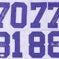 Purple People Eaters Signed Custom White Pro-Style Football Jersey JSA COA