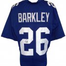 Saquon Barkley Signed Custom Blue Pro-Style Football Jersey JSA Signature Debut