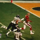 Jerry Rice San Francisco 49ers Signed 16x20 Super Bowl XXIV Touchdown Photo PSA