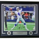 Dak Prescott Signed Framed 16x20 Dallas Cowboys Photo JSA