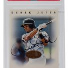 Derek Jeter Signed 1996 Leaf Signature Bronze Yankees Rookie Card Slabbed PSA10