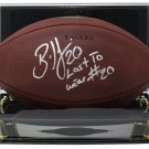 Brian Dawkins Signed Eagles Wilson Duke Football Last To Wear JSA w/Acrylic Case