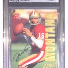 Joe Montana Signed Slabbed 1993 Action Packed Trading Card BAS