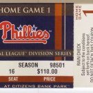 Philadelphia Phillies 2010 NLDS Game 1 Mega Ticket
