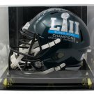 Brandon Graham Signed Eagles FS Rep SB 52 Speed Helmet Strip Sack JSA w/Case