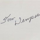 Tom Dempsey New Orleans Saints Signed Index Card SI